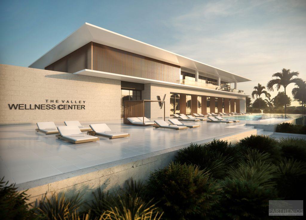 Wellness Center in Dubai with a pool