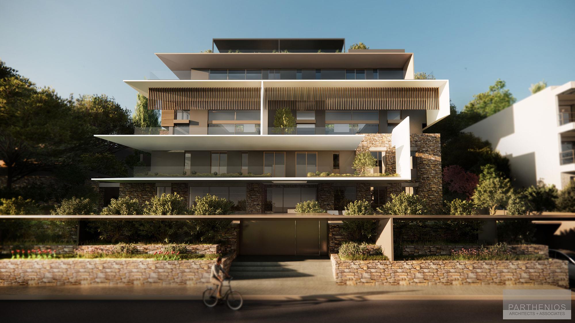 residential complex front view