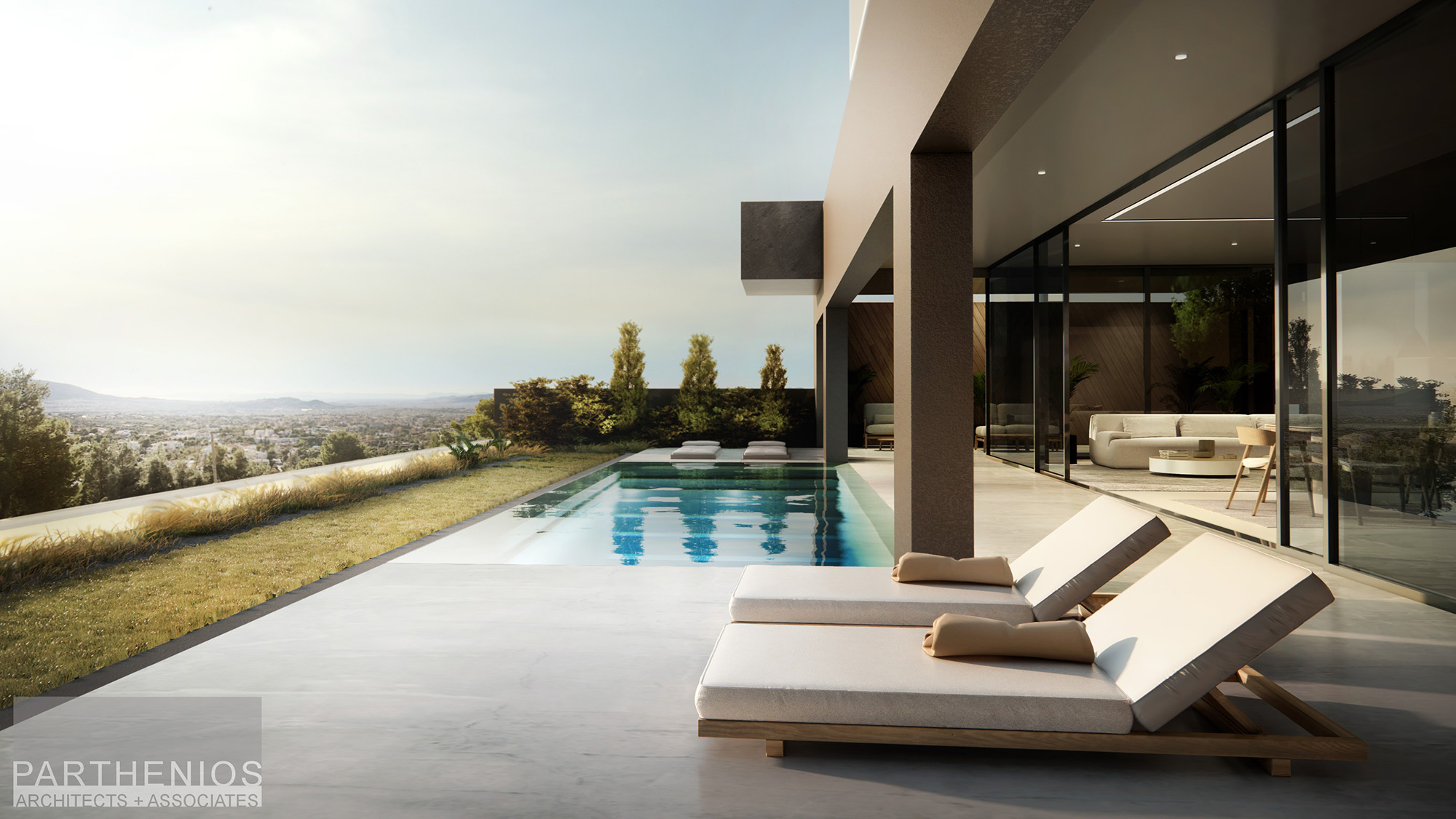 contemporary villas with pools