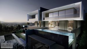 contemporary villas with pools