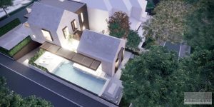 overview of a residence with pool